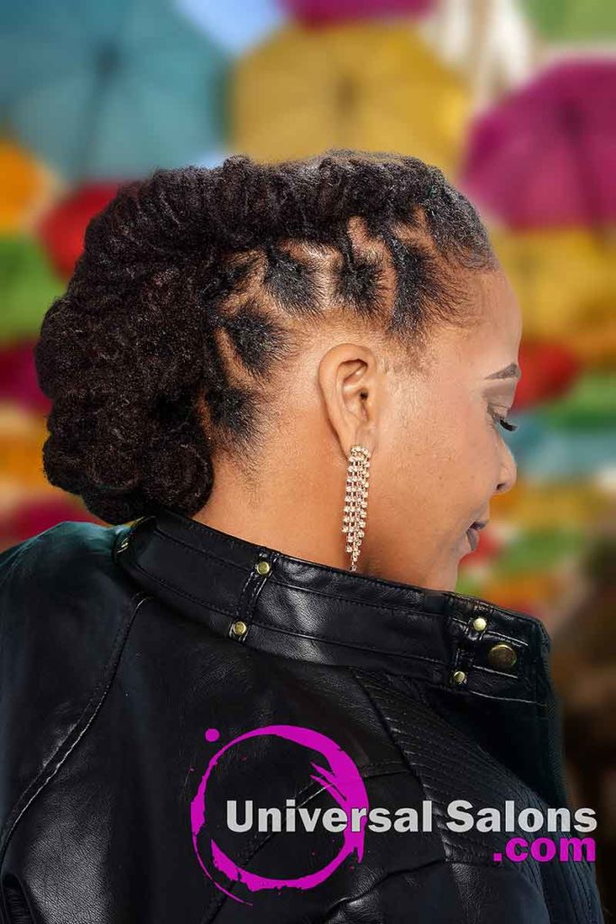 Back View of a Locs Hairstyle