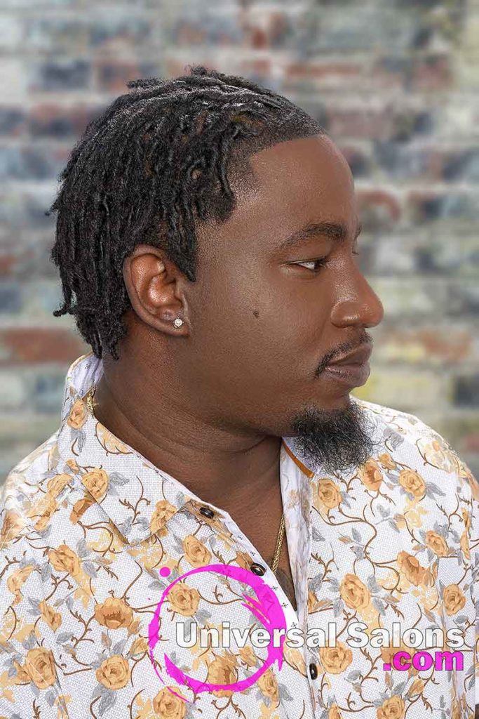 Right Side View: Men's Locs Hairstyle