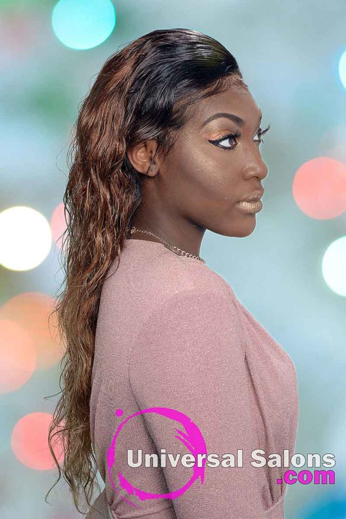 Right Side of a Lace Front Wing Hairstyle