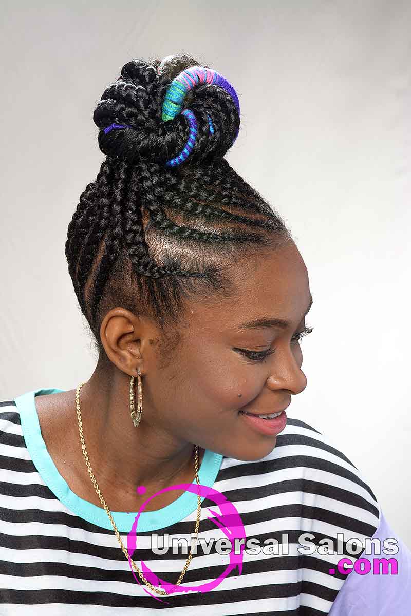 Right View of Kids Protective Hairstyles
