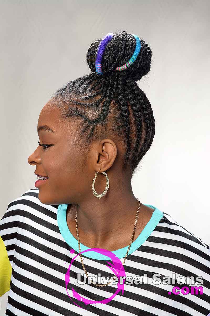 Left View Protective Hairstyles for Kids