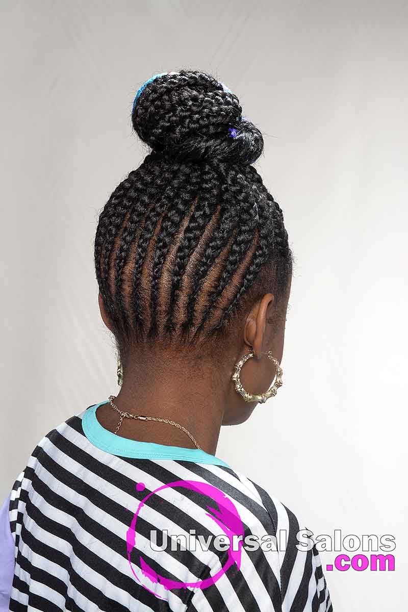 Back View Protective Hairstyles for Kids