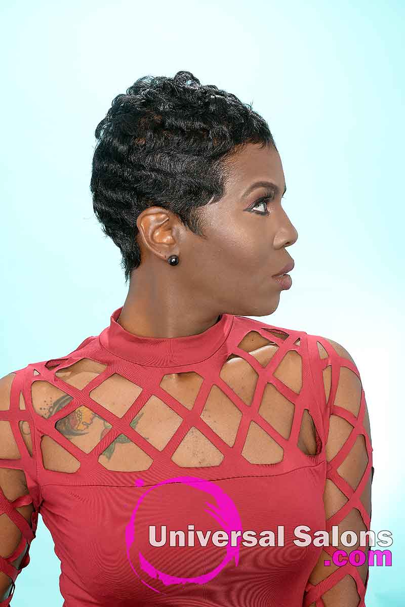 Pixie Haircut With Finger Waves