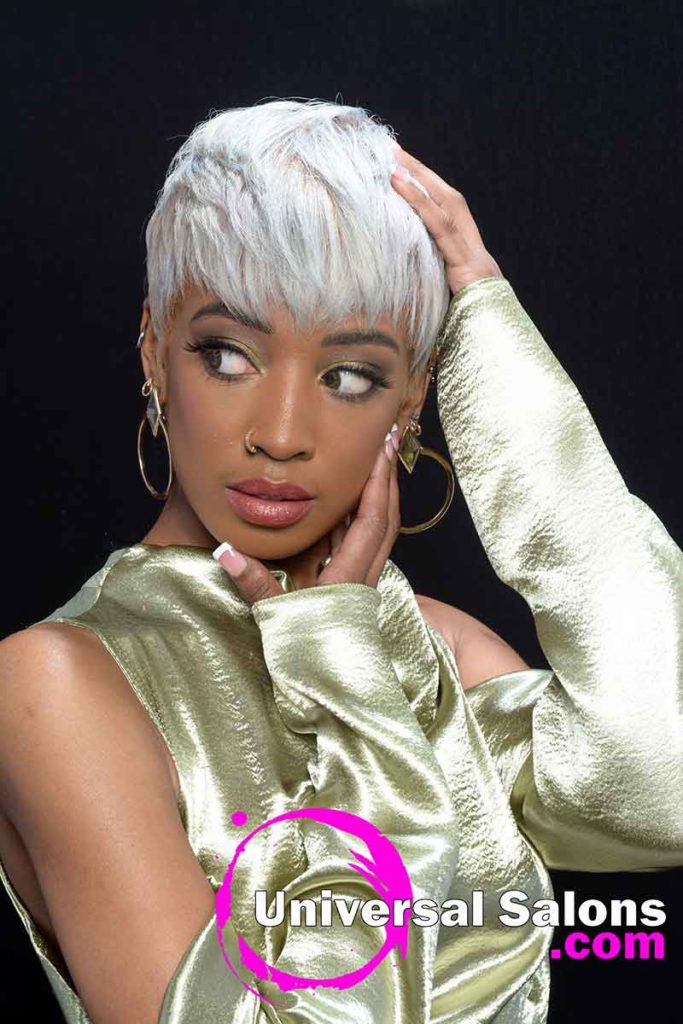 Secrets To a Stunning Platinum Blonde Short Hairstyle for Black Women