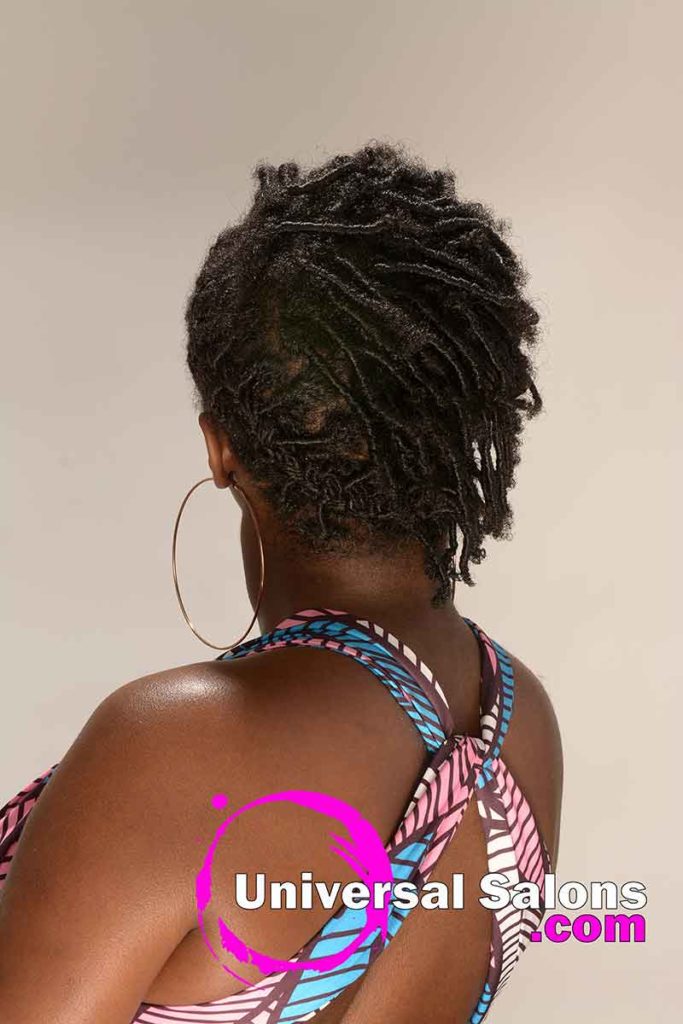 Back View Coils With Comb Hairstyle