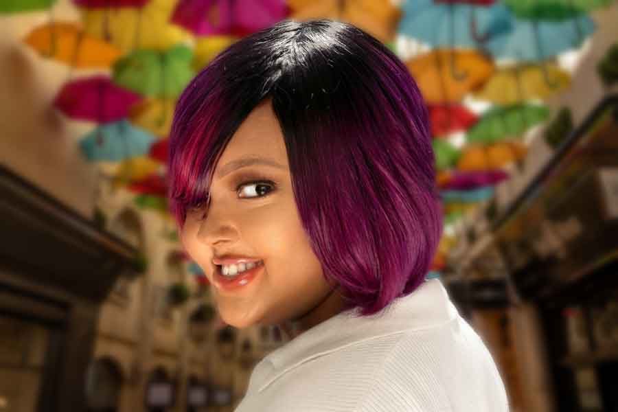 You’ll Want to See This Colorful Razor Cut Bob for Black Women